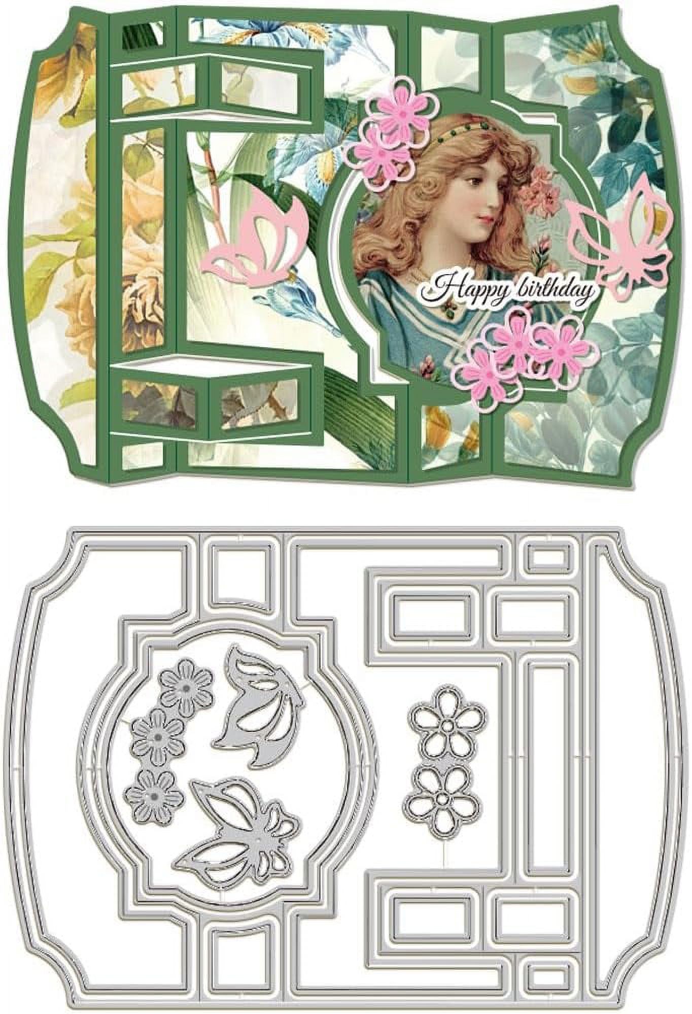 3D Card Metal Die Cuts Butterfly Words Cut Dies Metal Stencils Metal ...