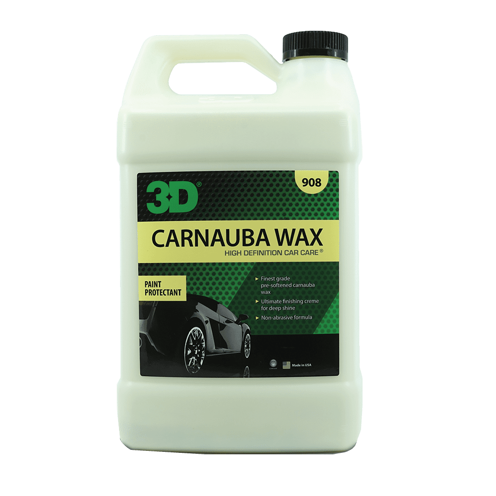 3D Carnauba Wax - High Gloss, Deep Shine Brazilian Carnauba Liquid Wax -  Long Lasting UV Paint Protection - Easy Application on Cars, RVs, Boats