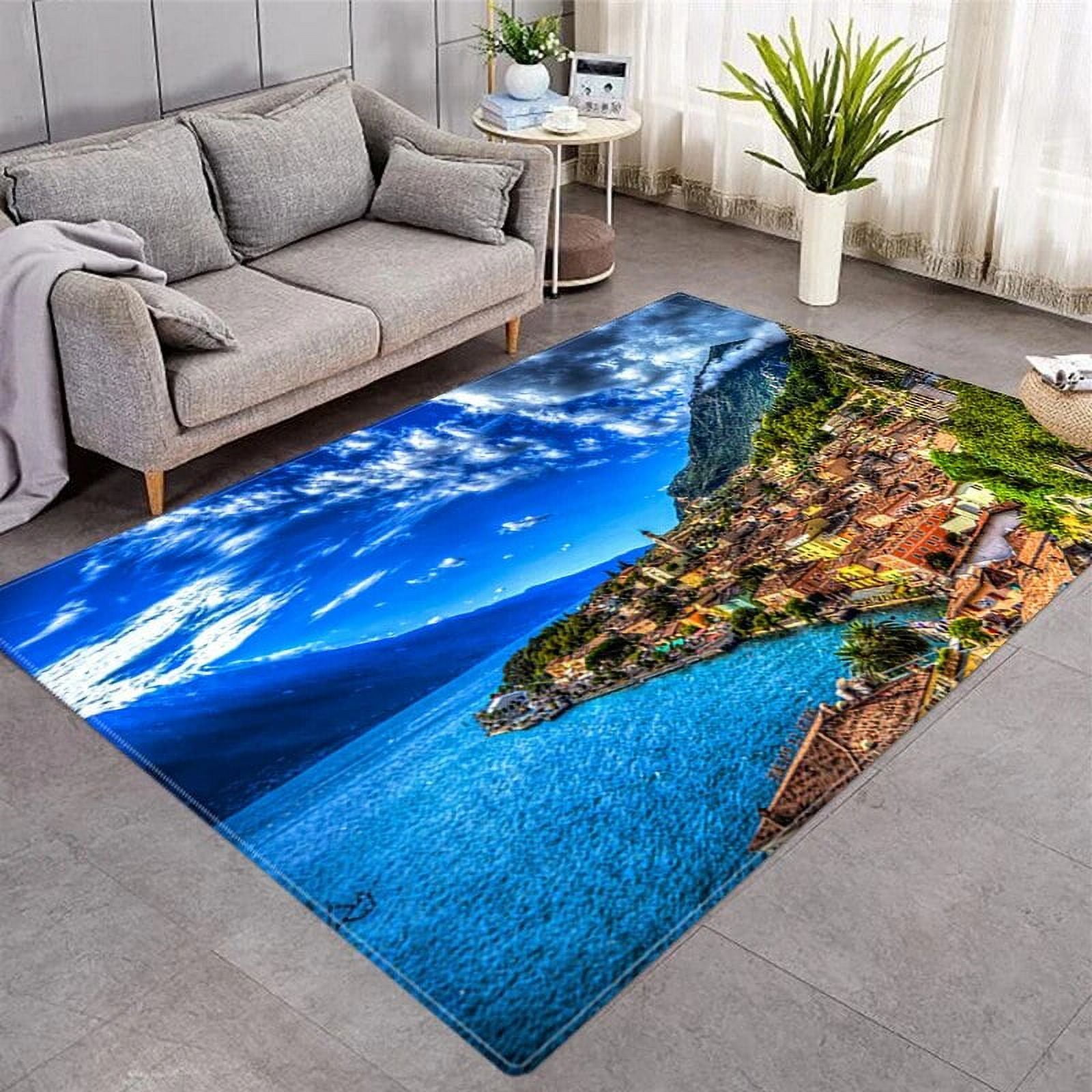 3D Carpet Natural Scenery Printing Living Room Large Area Landscape Bedroom Antislip Mat ration