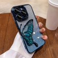 3D Cartoon Butterfly Quicksand Phone Case for iPhone 16 11 12 13 14