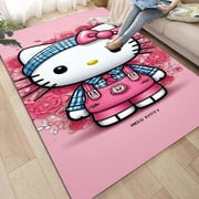 3D Cartoon Cute Hello Kitty Large -area Carpet Sanrio Home Living Room Children's Bedroom Sofa Door Cushion