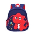 thumbnail image 1 of 3D Cartoon Dinosaur Backpack for Ages 3rd 4th 5th 6th Cushioned Shoulder Straps Soft Fabric Waterproof Play Daypack, 1 of 9