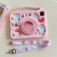 thumbnail image 1 of 3D Cartoon Kitty Silicone Shockproof Case for iPad mini 7 (A17 Pro) Generation Case 2024, iPad mini 6 Case 2021, 8.3-inch Kids Friendly Protective Cover with Adjustable Lanyard & Handle, 1 of 8