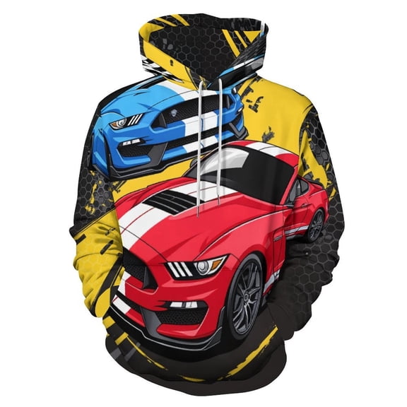 3D Cartoon Race Sports Car 3D Print Hoodie Men Women Autumn Thin Pullover Sweatshirt Vintage Streetwear Tops
