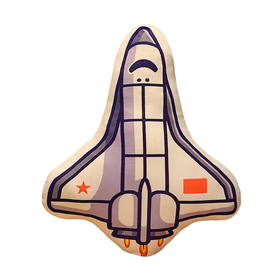 3D Cartoon Vehicle Shaped Pillow Soft Toy for Kids Room Astronaut Design Cute Comfortable
