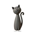 thumbnail image 1 of 3D Cat Figurine, Christmas Home Tabletop Decoration Statue, 1 of 6