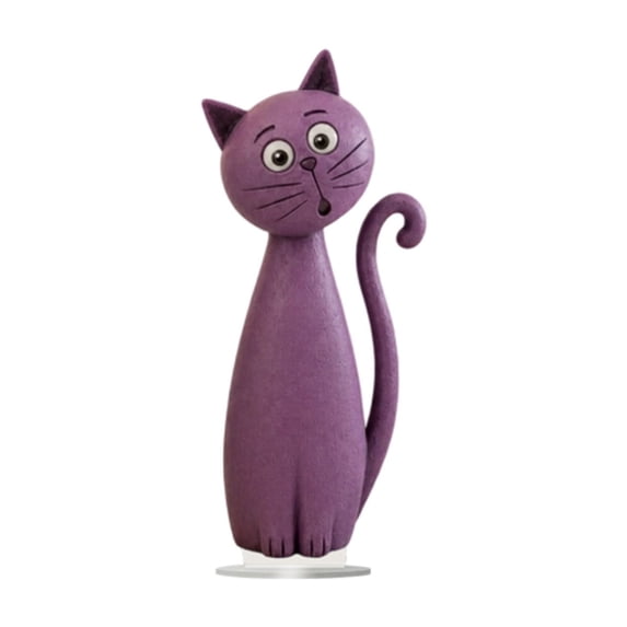3D Cat Figurine, Christmas Home Tabletop Decoration Statue