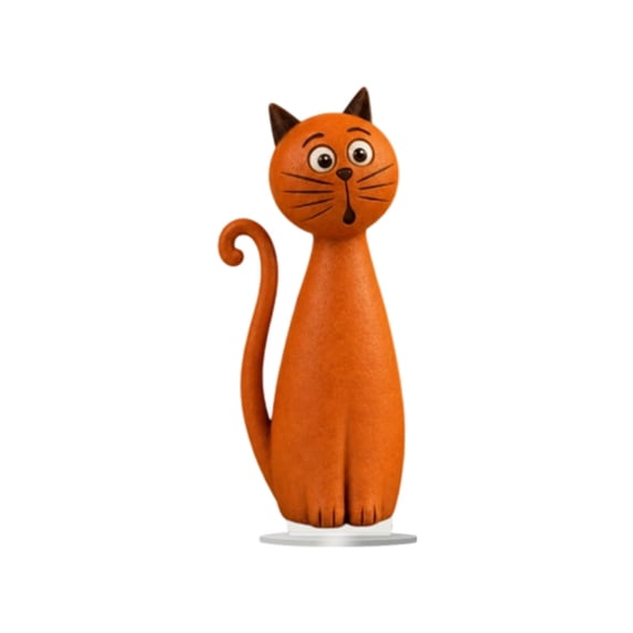 3D Cat Figurine, Christmas Home Tabletop Decoration Statue