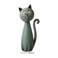 thumbnail image 1 of 3D Cat Figurine, Christmas Home Tabletop Decoration Statue, 1 of 6