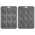 thumbnail image 1 of 3D Cat Ice Cube Mold, Silicone Candy Molds 9 Cavity,3.35*8.5 in,Cat Ice Cube Tray for Baking, Cupcake Topper, Pudding, Butter, Gelatin, Jelly, Bath Bomb, Candle, Plaster, Resin, Clay., 1 of 5