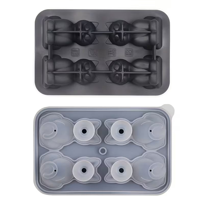 3D Cat Ice Cube Mold - Silicone Ice Cube Tray for Fun and Unique Cat ...