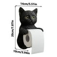 thumbnail image 1 of 3D Cat Paper Holder, Animal Toilet Roll Holder, Funny Wall Mount Toilet Paper Holders, Lifelike Cats Resin Sculpture Bathroom Decor for Cats Lovers, 1 of 7