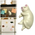 thumbnail image 1 of 3D Cat Refrigerator Magnet for Kitchen Whiteboard, Cute Fridge Decor with Memo Note Function, Adorable Pet Themed Home Office Accessory - A, 1 of 5