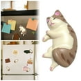 thumbnail image 1 of 3D Cat Refrigerator Magnet for Kitchen Whiteboard, Cute Fridge Decor with Memo Note Function, Adorable Pet Themed Home Office Accessory - E, 1 of 5