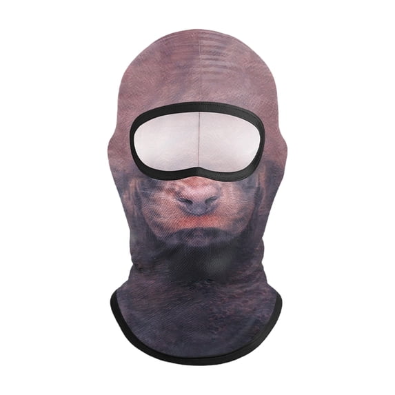 Cat Riding Food 3D Cat Ski Balaclava Mask Balaclava Face Mask Funny Ski Mask for Skiing ...