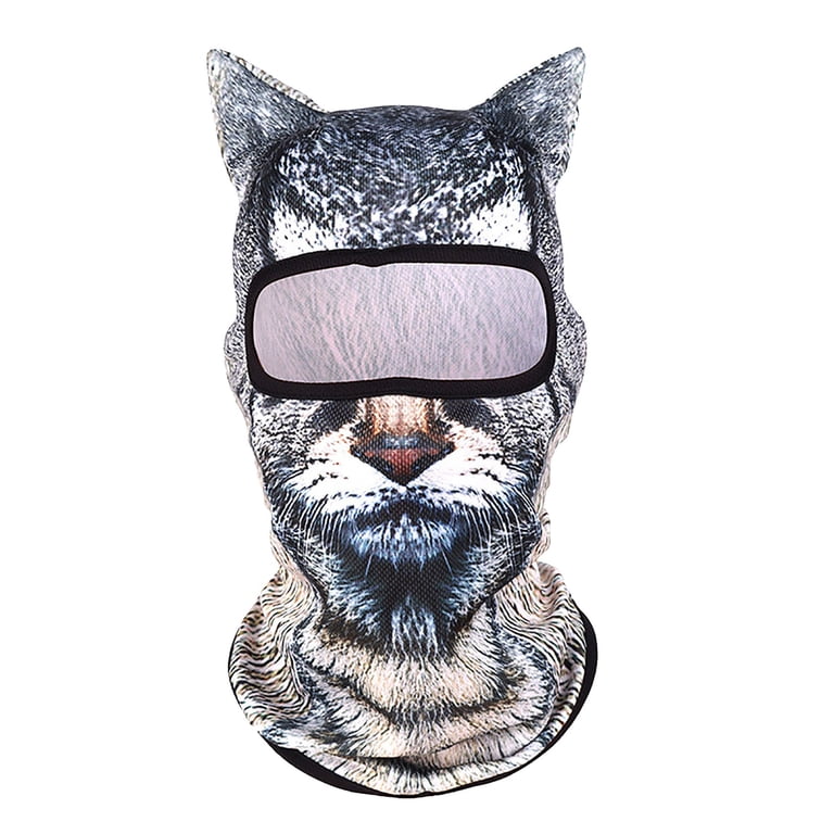 3D Cat Ski Balaclava Sheisty Face Mask with Ears for Music