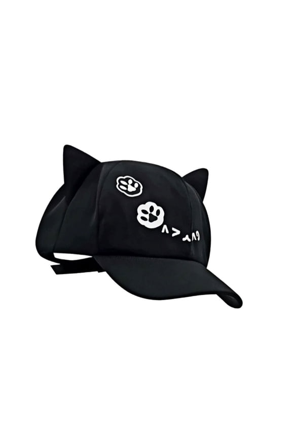 3D Cats Ear Baseball Hat For Girl Women Adjustable Theme Sunproof Snapbacks Hat for Outdoor Activity Everyday Wear
