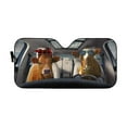 thumbnail image 1 of 3D Cattle Family Car Auto Sunshades Windshield Heat Protection, Pet Cat Sun Shades Univeral Fit Cars Suv Truck, 1 of 4