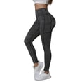 thumbnail image 1 of 3D Cellulite Leggings for Women Lightweight Slim Fit Pants High Waisted Leggings No Curling Lift Pants Push Up Yoga Pants Workout Yoga Pants Booty Butt Lifting Leggings Fitness Sport Pants Grey XL, 1 of 4