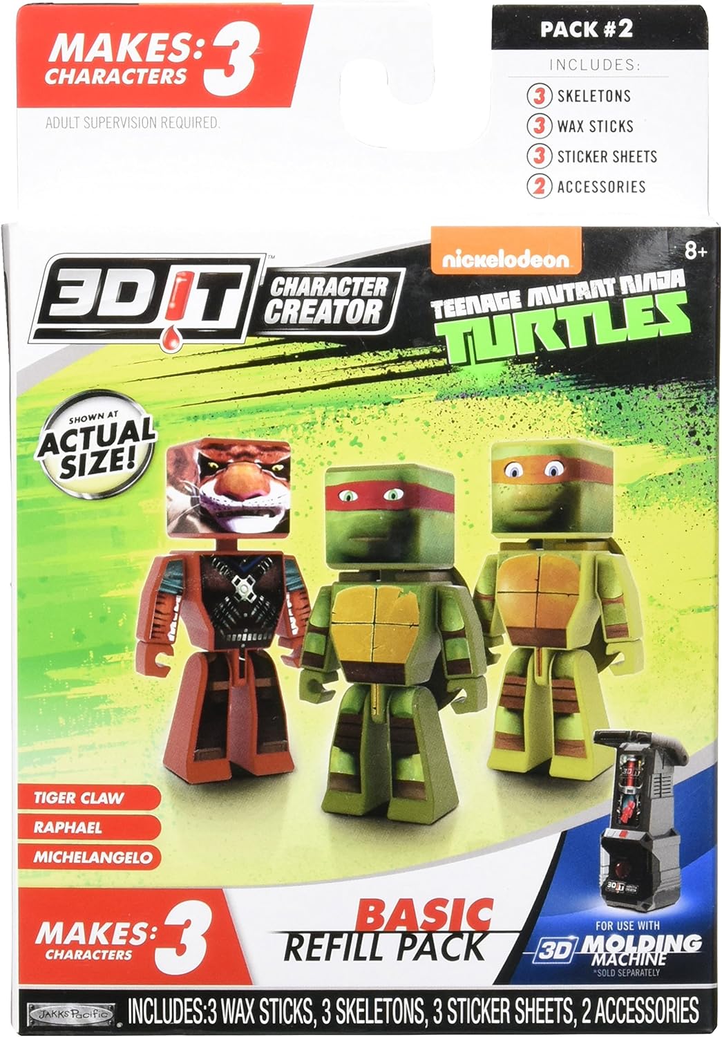 3D Character Creator Teenage Mutant Ninja Turtles Basic Refill Pack