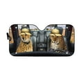 thumbnail image 1 of 3D Cheetah And Leopard Safari Windshield Sunshade Universal Fit Cars Suv Truck, 1 of 6