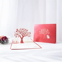 3D Cherry Blossom Pop Up Card, Gift for Birthday, Wedding, Anniversary, Mothers Day, Thank You, Get Well, All Occasion or Just Because - 5" x 7" Cover - Includes Envelope and Note Tag