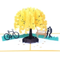 3D Cherry Blossom Pop Up Card, Gift for Birthday, Wedding, Anniversary, Mothers Day, Thank You, Get Well, All Occasion or Just Because - 5" x 7" Cover - Includes Envelope and Note Tag