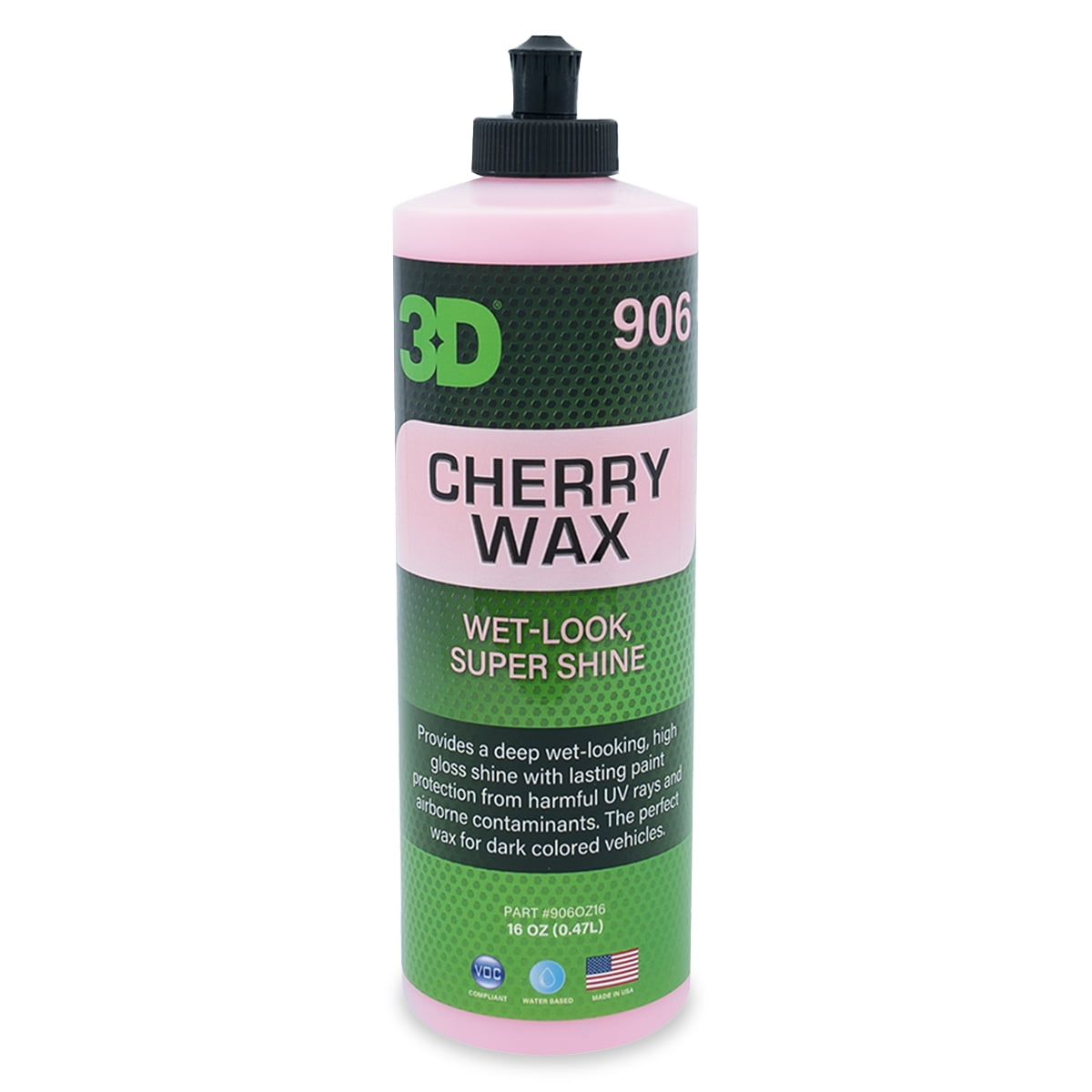3D Cherry Wax Deep Gloss, Wet Look Carnauba Car Wax UV Protection