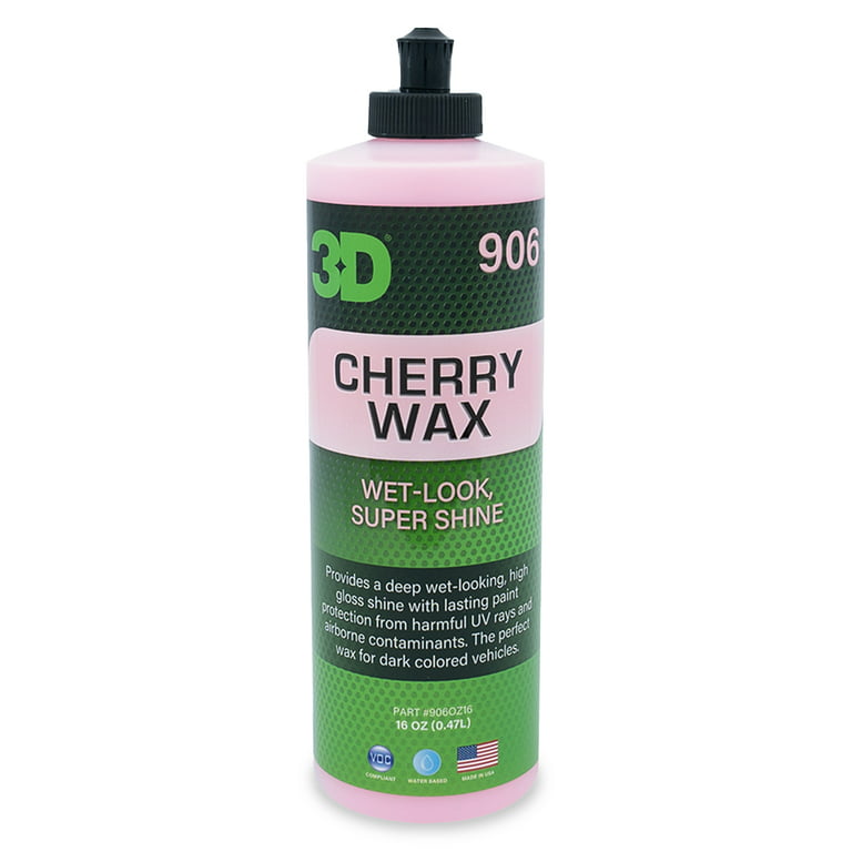 3D Cherry Wax - 1 Gallon Deep Gloss Wet Look Finish Protects from