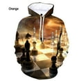 3D Chess Chesses Printed Hoodie wear Chaturaji King Rook Bishop Game ...