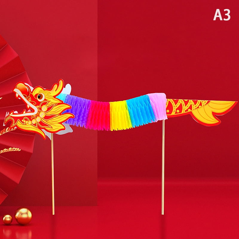 3D Chinese New Year Dragon Garland Art Crafts Hanging Handmade DIY