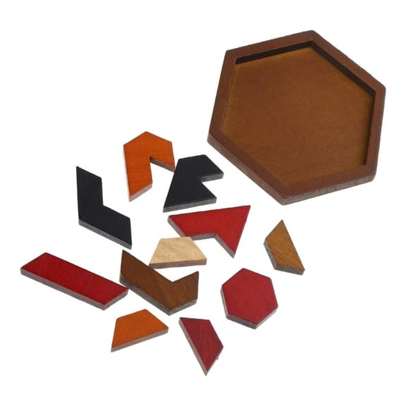 3D Chinese Wooden Puzzle Game Chexagon Model Brain Teaser Jigsaw Building Blocks