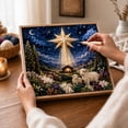 thumbnail image 1 of 3D Christian Fabric Poke Art Kit, Christmas Fabric Poke Art Kit for Adults With Pre-Cut Squares,Embroidery Jesus Nativity Scene Religious DIY Craft Kit for Christian, 1 of 7
