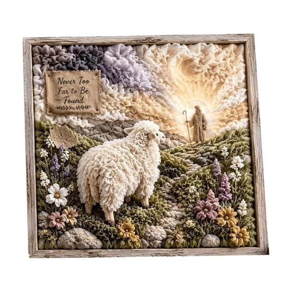 3D Christian Fabric Poke Art Kit, Pre-Cut Fabric Craft Set for Adult Beginners, Nativity Scene Textured Wall Decoration, Christian Gifts & Christmas Presents for Women