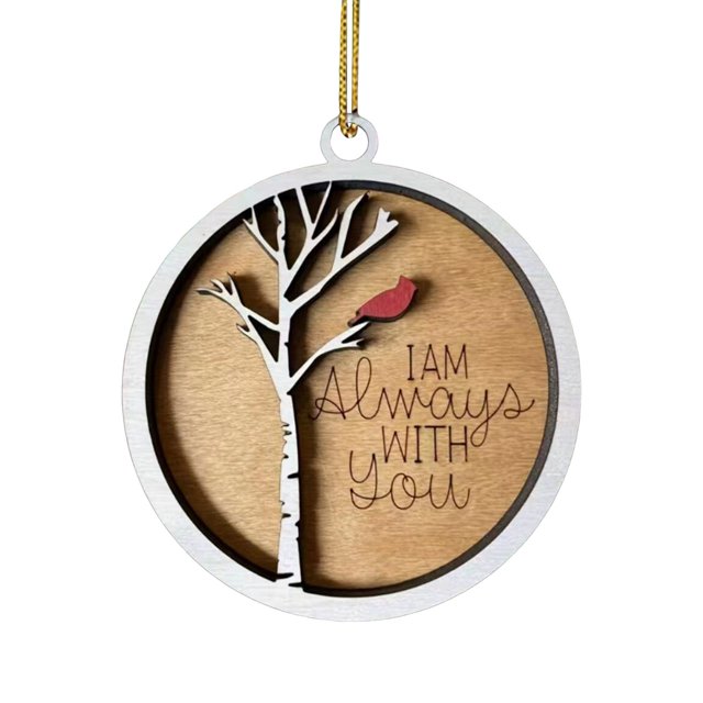 3D Christmas Bird Wood Ornament Christmas Bird Ornament Christmas Red