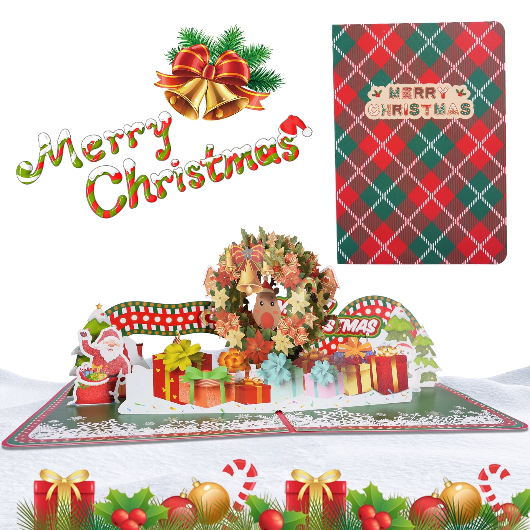 3D Christmas Card with Envelopes Pop-Up Christmas Greeting Card Small Xmas Cards, 6.29 3d-christmas-card-with-envelopes-pop-up-christmas-greeting-card-small-xmas-cards-6-29-x6-29-walmart-com