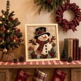 thumbnail image 1 of 3D Christmas Fabric Poke Art DIY Craft Kit, Vintage DIY Christmas Craft Kit for Adults and Beginner, 1 of 6