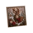 thumbnail image 1 of 3D Christmas Fabric Poke Art Kit,Christmas Diy Punch Needle Kit For Beginners,Fabric Set Wooden Punching Tool Display Stand Picture Frame Illustrated Instruction.(Reindeer), 1 of 7