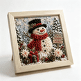 thumbnail image 1 of 3D Christmas Fabric Poke Art Kit, Complete DIY Punch Needle Craft Supplies, Vintage Holiday Wall‑Hanging Decoration for Adults and Beginners, 1 of 5