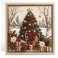 thumbnail image 1 of 3D Christmas Fabric Poke Art Kit  | DIY Christmas Craft Kit with Simple Illustrated Guide,Handmade Fabric Poke Art Kit for Adults and Beginners Christmas Decorations, 1 of 6