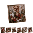 thumbnail image 1 of 3D Christmas Fabric Poke Art Kit, No‑Sew DIY Holiday Craft Kit for Adult Beginners, Handmade Vintage Fabric Poke Art Kit, Holiday Home & Tabletop Decoration, 1 of 6