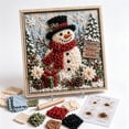thumbnail image 1 of 3D Christmas Fabric Poke Art Kit, No-Sew Winter Wreath Craft Set, DIY Textured Framing Art, Handmade Soft Fabric & Wood Tool, Holiday Wall & Table Decor, 1 of 7