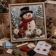 thumbnail image 1 of 3D Christmas Fabric Poke Art Kit, No Sew DIY Holiday Craft Kit for Adults, Beginner Vintage Christmas Fabric Poking Craft Set with Display Stand, Handmade Holiday Home Decor Art, 1 of 5