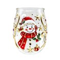 thumbnail image 1 of 3D Christmas Glass Art Cup Holiday Glassware for Drinks Christmas Drinking Glass Cup for Coffee Juice Xmas Table Decor & Holiday Xmas Gift, 1 of 3