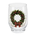 thumbnail image 1 of 3D Christmas Glass Art Cup, Luxury Raised Holiday Glassware Drinking Glass, Christmas Stemless Wine Glasses Tumbler for Coffee Tea Juice Milk (1Pc), 1 of 5