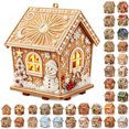 thumbnail image 1 of 3D Christmas House Diamond Pearl Art Craft Set, Realistic Snow Textured Shiny Diamond Handmade Wooden House Diy Kit Strong-adhesive Decor for Xmas Tree Wall Table Home Holiday Party Supplies Gift, 1 of 5
