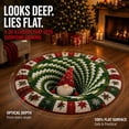 thumbnail image 1 of 3D Christmas Optical Illusion Round Rug, Christmas Gnome Vortex Hole Visual Trap Floor Mat for Living Room, Entryway, Bedroom and Holiday Home Decor, 23.62 Inch, 1 of 8