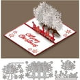 thumbnail image 1 of 3D Christmas Snowflake Trees Cutting Dies Sleds Deer Die Cuts Template Stencil for Card Making Decoration DIY Scrapbooking Album Craft Decor, 1 of 8