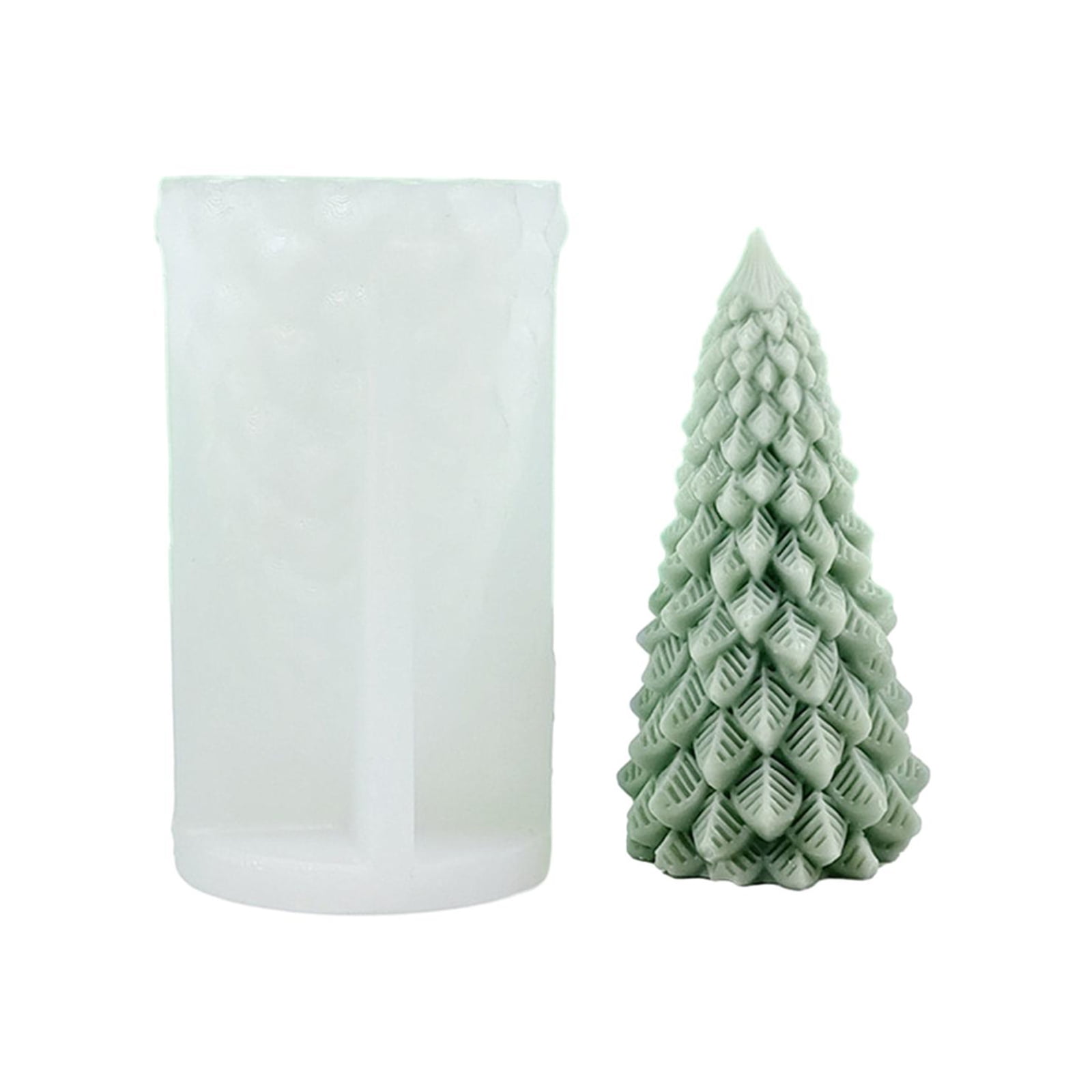 3D Christmas Tree Silicone Mold Aromatherapys Gypsum Soap Resin Cake Baking Molds Home Decor Festival Gifts