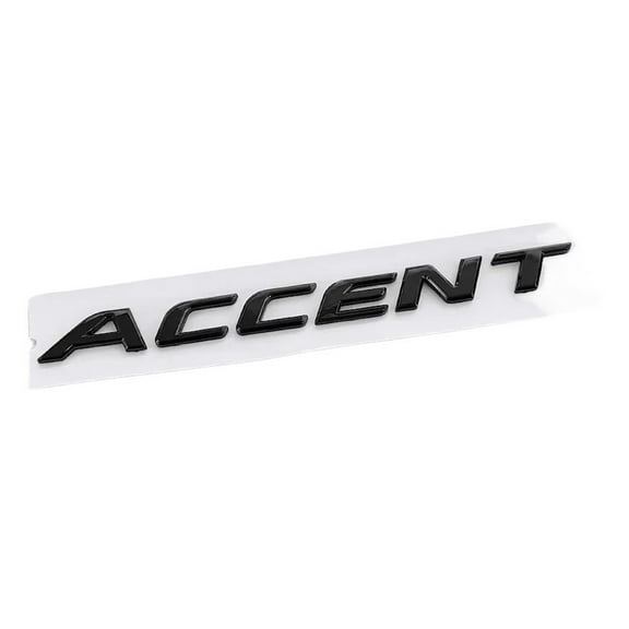 3D Chrome ABS Rear Tail Trunk Emblem Car Styling for   ACCENT Car Letter Logo Side Sticker Auto Accessories